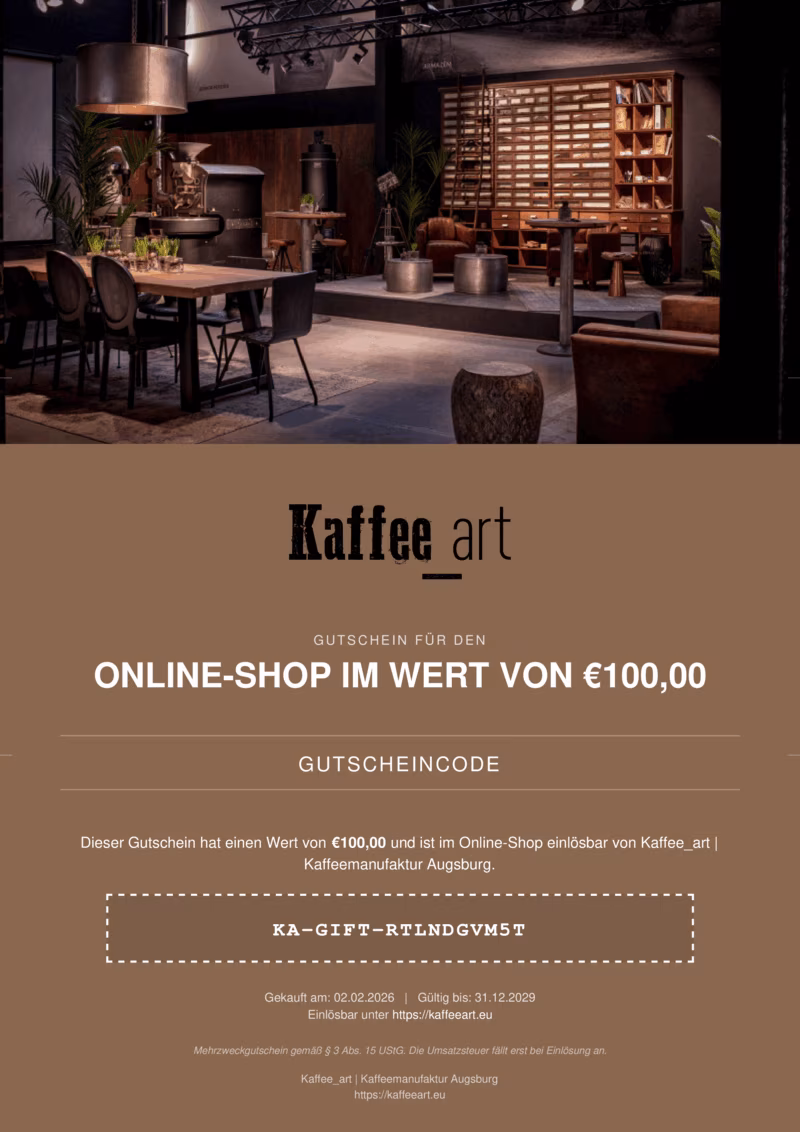 Gutschein Online-Shop